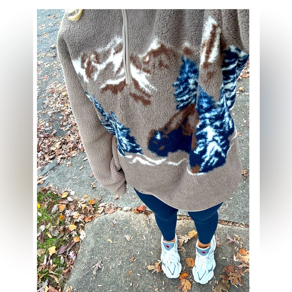 🤎Viral🤎 Old Navy 1/4 Zip Sherpa